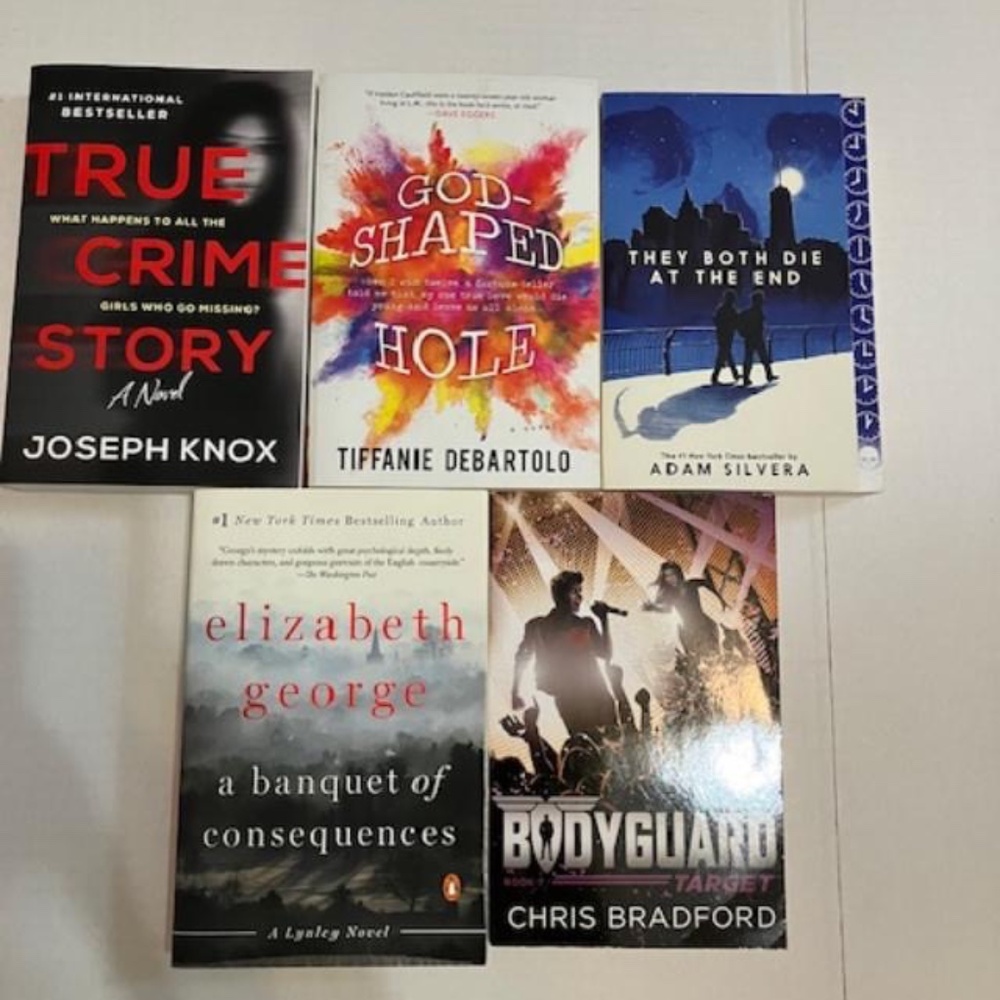 Paperback novel bundle (5 total)
